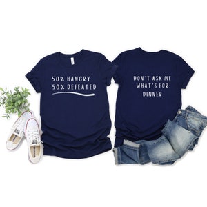 Funny Mom Shirt Sarcastic Mom Shirts Mother&#39;s Day T-Shirt Fun Mom T-Shirt Hangry Defeated New Mom Shirt Gift for Mom that Does Everything