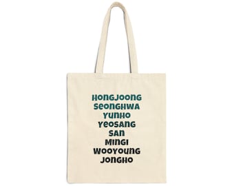 ATEEZ Inspired Canvas Tote Bag | K-Pop Fan Merchandise | Kpop Gift