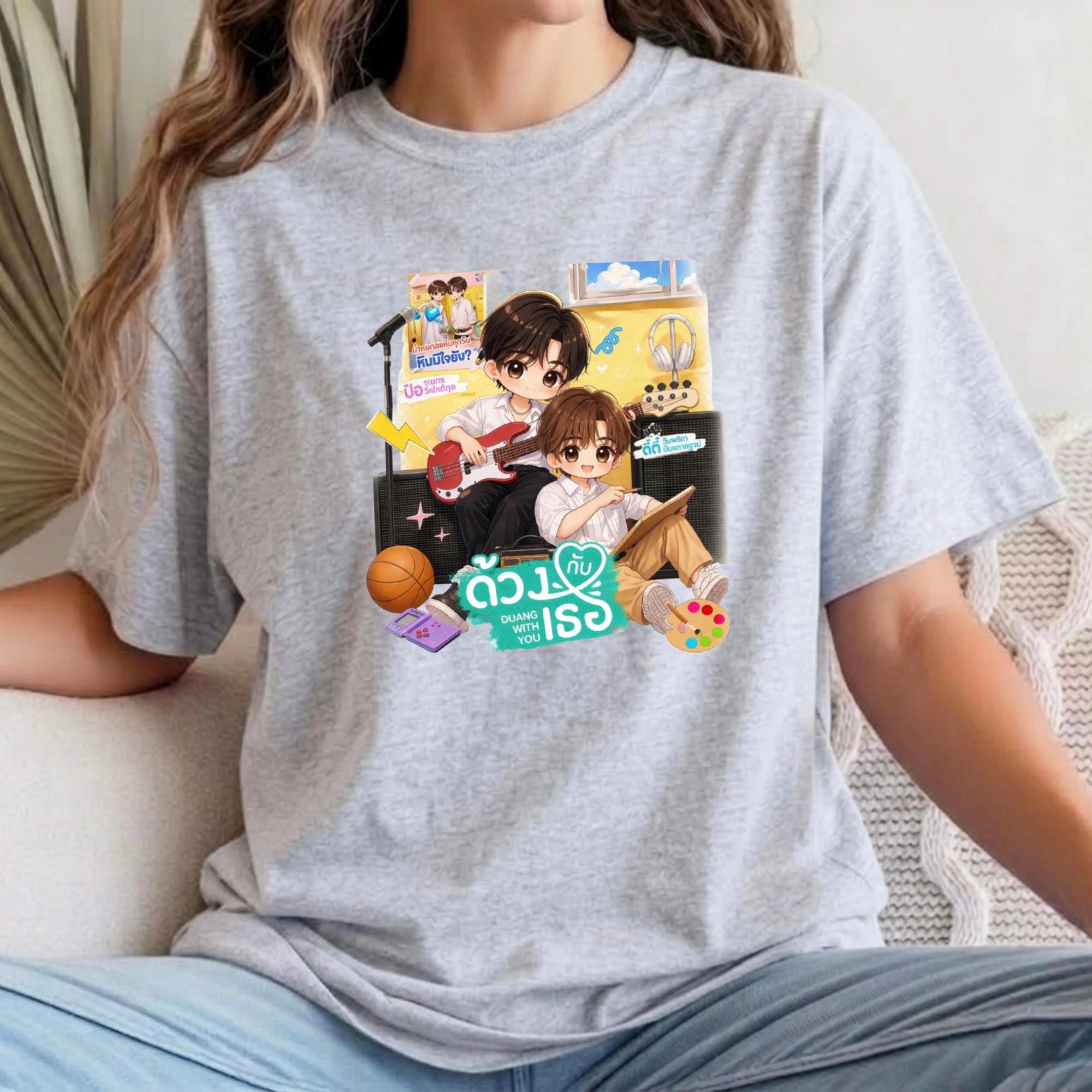 TeeTeePor DuangWithYou Tシャツ (サイズL) Duang With You Shirt – Teeteepor | Thai BL - Etsy Israel