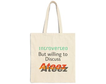 ATEEZ Inspired Canvas Tote Bag | K-Pop Fan Merchandise | Kpop Gift