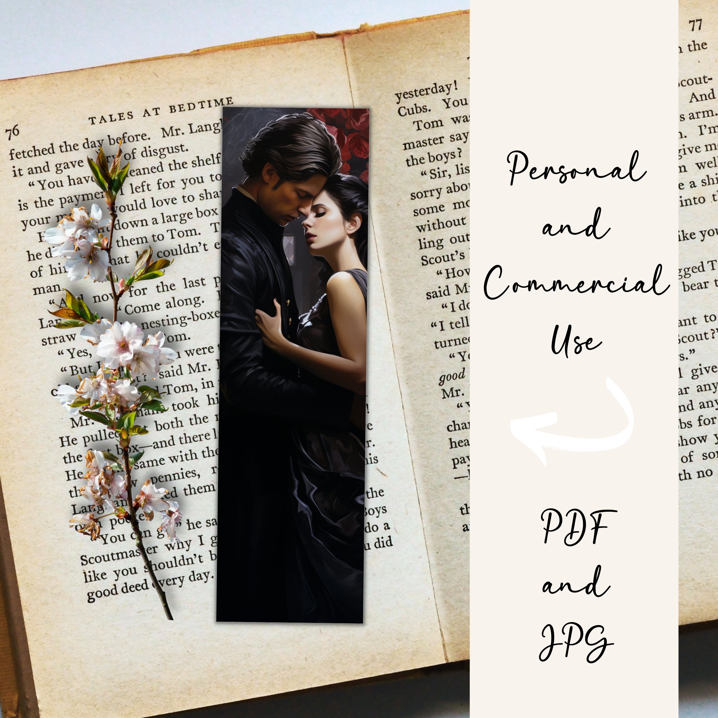 Printable Bookmarks Dark Romance Bookmarks Sublimination - Etsy