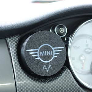 MINI Cooper S JCW Steering Wheel Bubble Badge Logo Overlay White FITS ALL  MINI