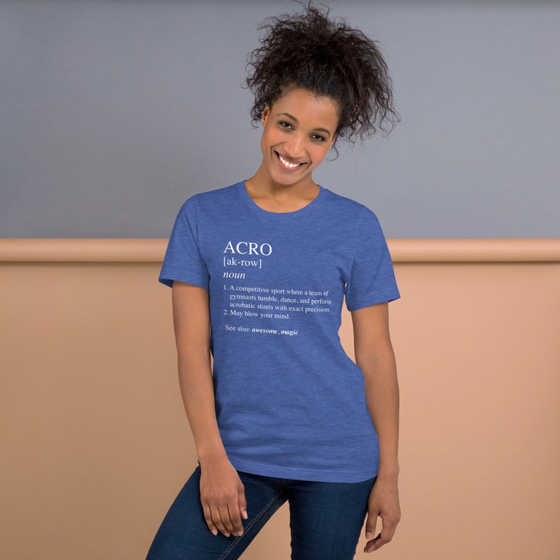 Acro Definition - Funny Explanation of Acrobatic Gymnastics - Etsy