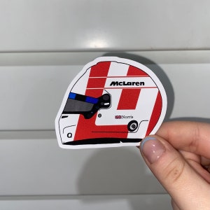 Lando Norris 4 Monaco helmsticker | Formule 1 | McLaren | F1-merchandise