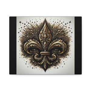 New Orleans Fleur De Lis Wall Art Gift Idea New Orleans Wall Art Fleur Di Lis Black and Gold Gift Idea Wall Art Flour De Lis Wall Decor