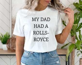 Beckham Mijn vader had een Rolls-Royce Beckham Sweatshirt David Beckham grappig shirt, chique specerijen, david beckham shirt, victoria beckham tee