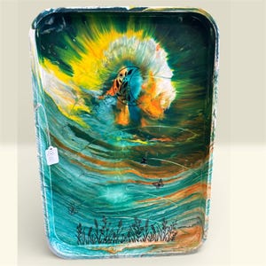 Large Colourful Rectangular Trays