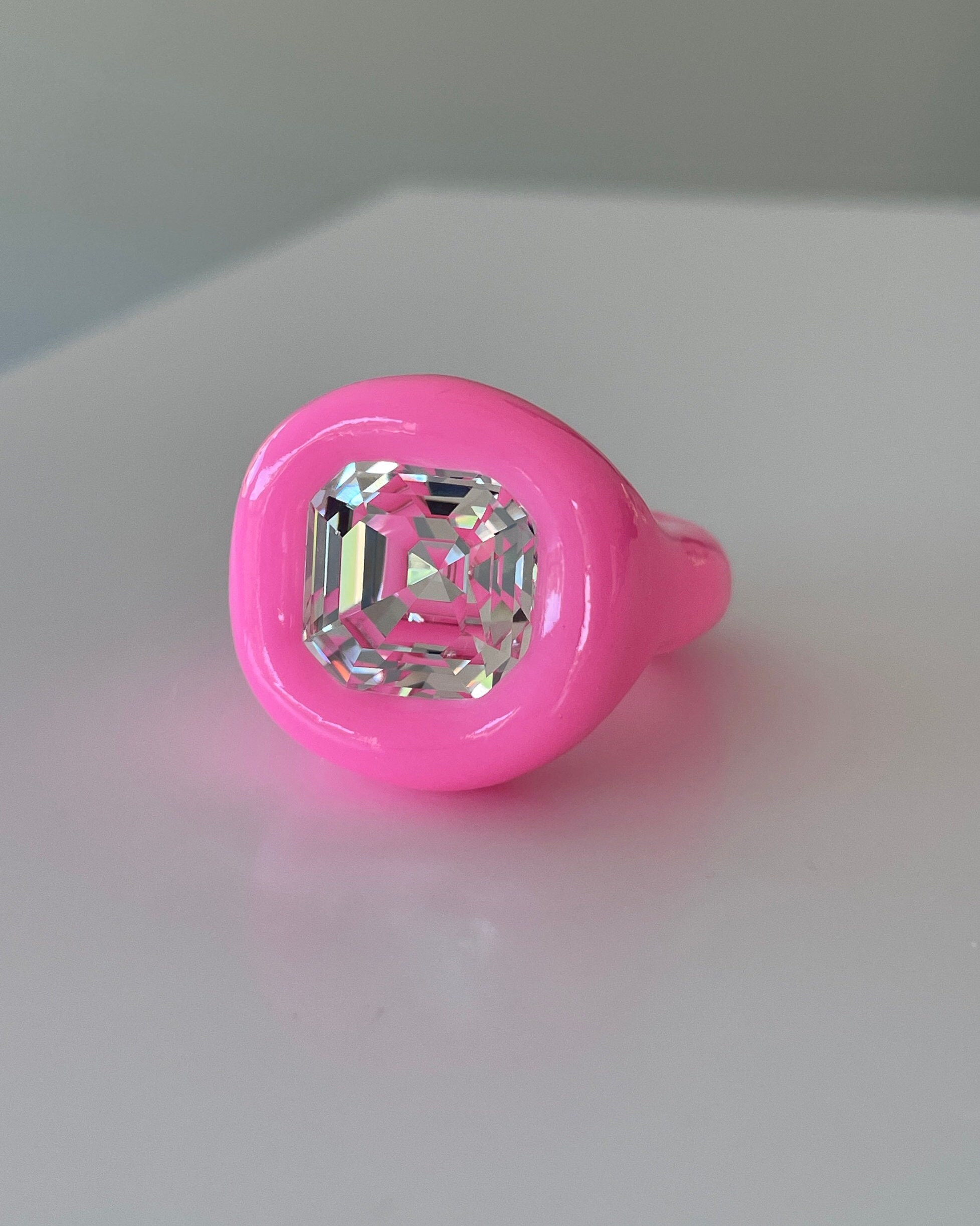 Neon Pink Jelly Earrings main image 0
