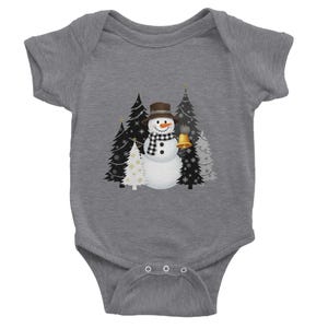 Pupazzo di neve di Natale, Buon Natale, Body classico a maniche corte per neonati