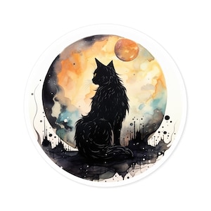 Cat Round Stickers, Indoor\Outdoor