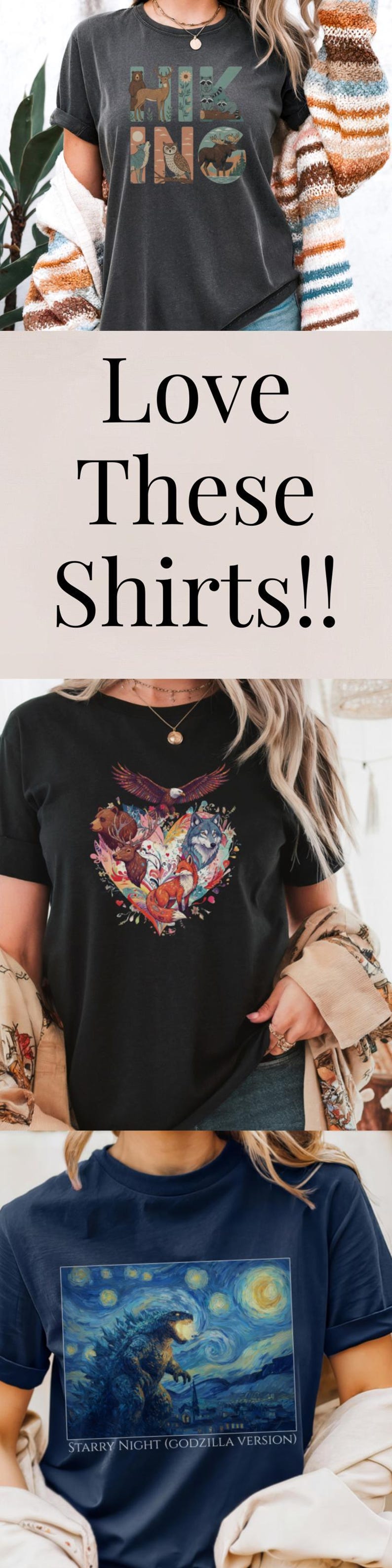 Mythical Beast Starry Night Monster Shirt Kaiju Design Artistic Graphic Tee Comfort Colors Vintage Style Movie Creature Art Parody Top image 20