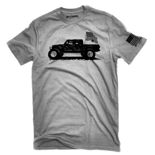 Jeep T-Shirt Gladiator Uomo Donna - 100% Cotone, Colore Ardesia Rosso/Nero, Manica Corta