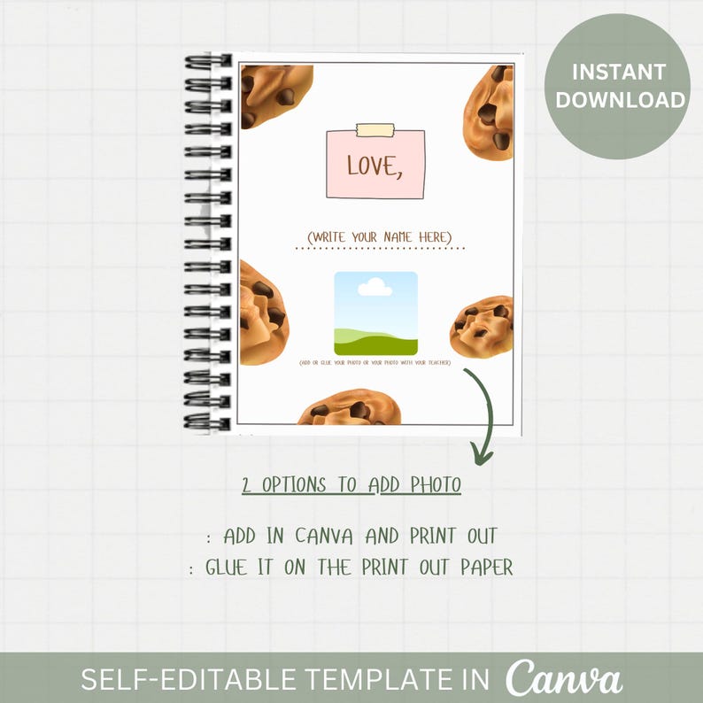 Editable Graduation Gift Book: If You Give a Graduate a Cookie (canva ...