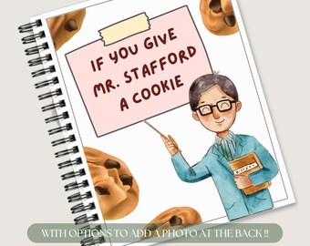 Editable Teacher Appreciation Gift Book: If You Give a Teacher a Cookie (Canva Template)