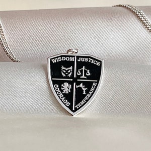 thumbnail image 2 of Cardinal Virtues Stoic Coin - Justice Courage Wisdom Temperance Medallion With Case 2 of 9