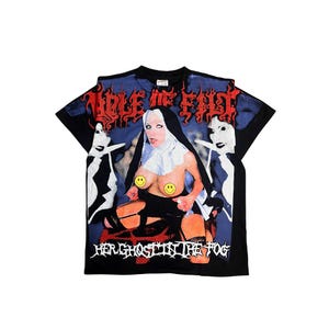 Maglietta grafica vintage Cradle of Filth - &quot;Her Ghost in the Fog&quot; - Maglietta della band gotica