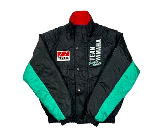 F A S T F O U R: Vintage 80's Yamaha Racing Motocross Team Authentic Supercross Moto-Jacket Size/M