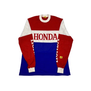 Honda Jersey, motocross jersey, Long Sleeve Jersey, Ride in Style: Authentic Honda Motocross Jersey for Ultimate On Road Adventures