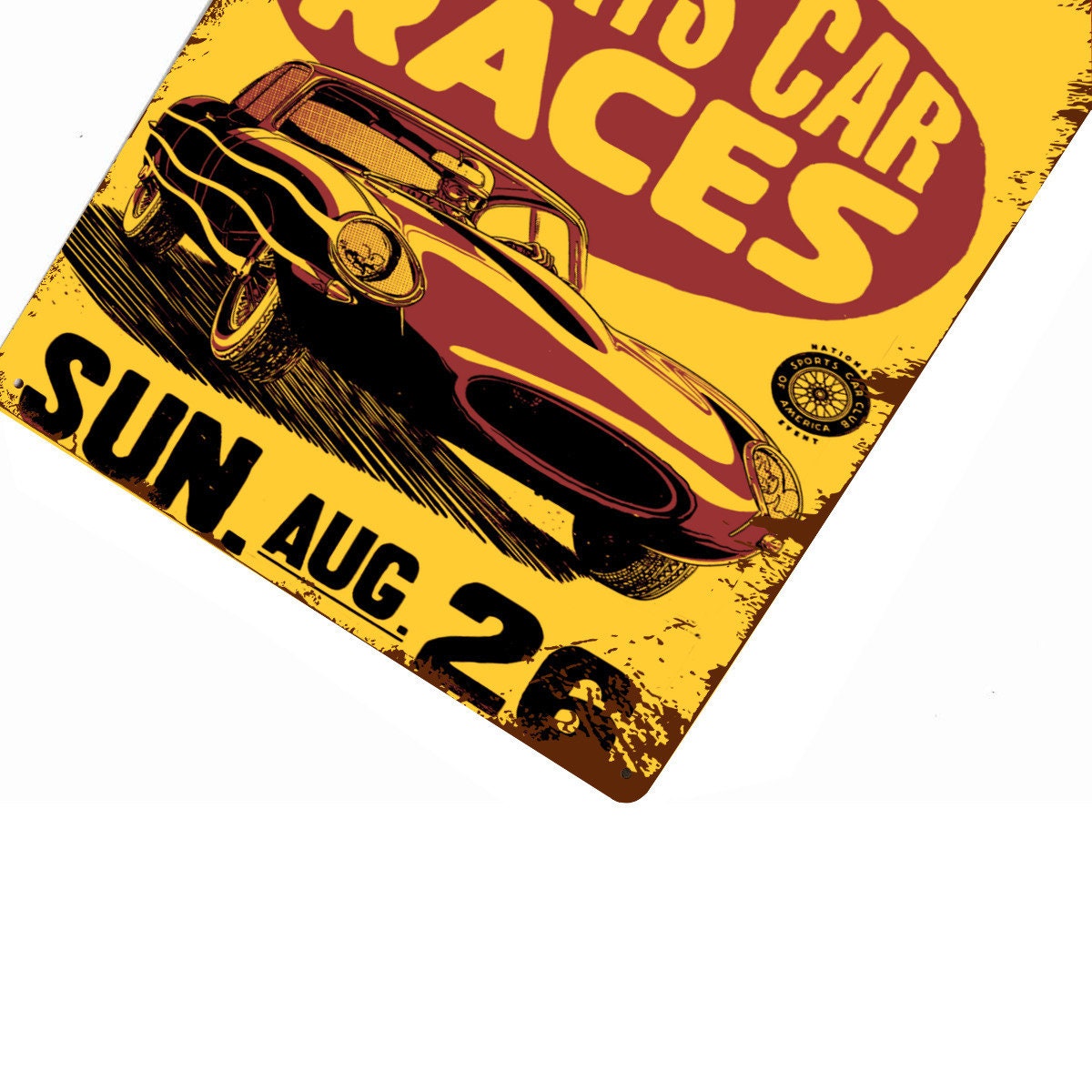 Jaguar Sports Car Racing Metal Sign / Retro Vintage 12x8 Tin Sign for ...