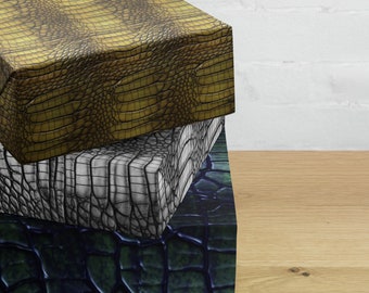 Alligator Wrapping Paper Set Reptile Gift Wrap Birthday Gift Wrap Christmas Wrapping Paper