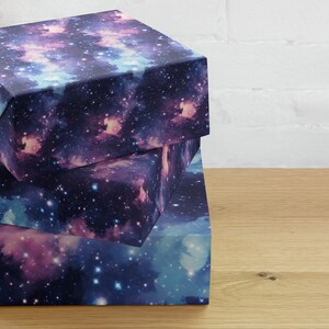 Nebulas Wrapping Paper Set Space Gift Wrap Birthday Gift Wrap Christmas Wrapping Paper