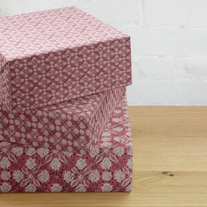 Rose Knitted Flowers Wrapping Paper Set Holiday Gift Wrap Christmas Gift Wrap