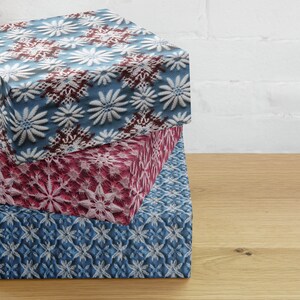 Knitted Snowflakes Wrapping Paper Set Holiday Gift Wrap Christmas Gift Wrap