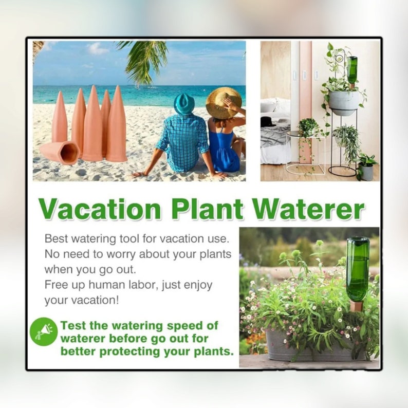 10-Pack Self-Watering Globes For Plants – 500ml Large Capacity, Terracotta Spikes, Automatic Drip Irrigation For Indoor Potted Plants