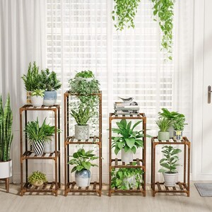 4 Sets of Package Plant Stand Combo Indoor Plant Stand Outdoor Plant Stand for Living Room Balcony Garden