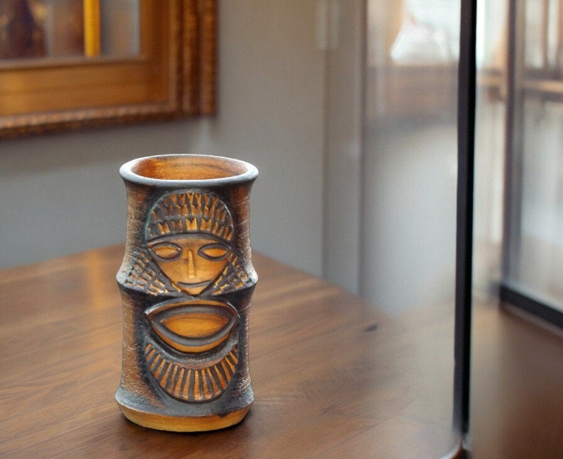 Unique Stoneware Vase by Josef Simon for Soholm Denmark