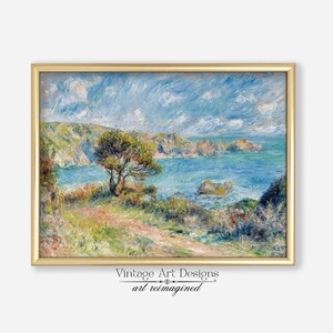Antique Oil Painting, Antique Wall Art, Digital Wall Art, Seascape Rustic Wall Decor, Vintage Art Print, Digital Art Print, 11 {4}