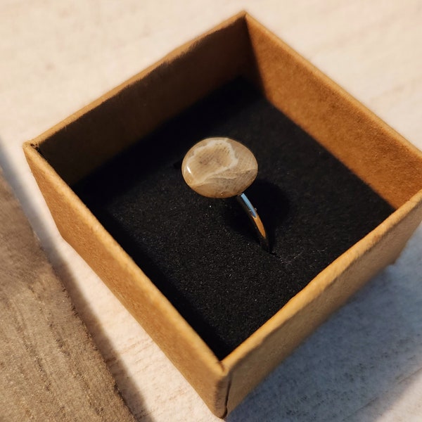 Petoskey Stone Ring