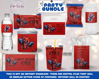 ARCHIVO DIGITAL - Spiderman, Recuerdos de Spiderman, Cumpleaños de Spiderman, Imprimible de Spiderman, Bolsas de Papas Fritas de Spiderman, Superhéroe