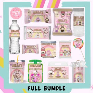 DIGITAL FILE- Labubu, Labubu Favors, Labubu Birthday, Labubu Party, Labubu Printable, Labubu Chip Bags