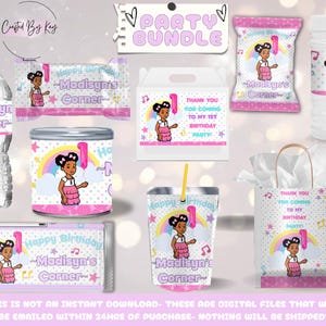 DIGITAL FILE- Gracie&#39;s Corner, Gracie&#39;s Corner Favors, Gracie&#39;s Corner Birthday, Gracie&#39;s Corner Printable, Gracie&#39;s Corner Bundle, Gracie