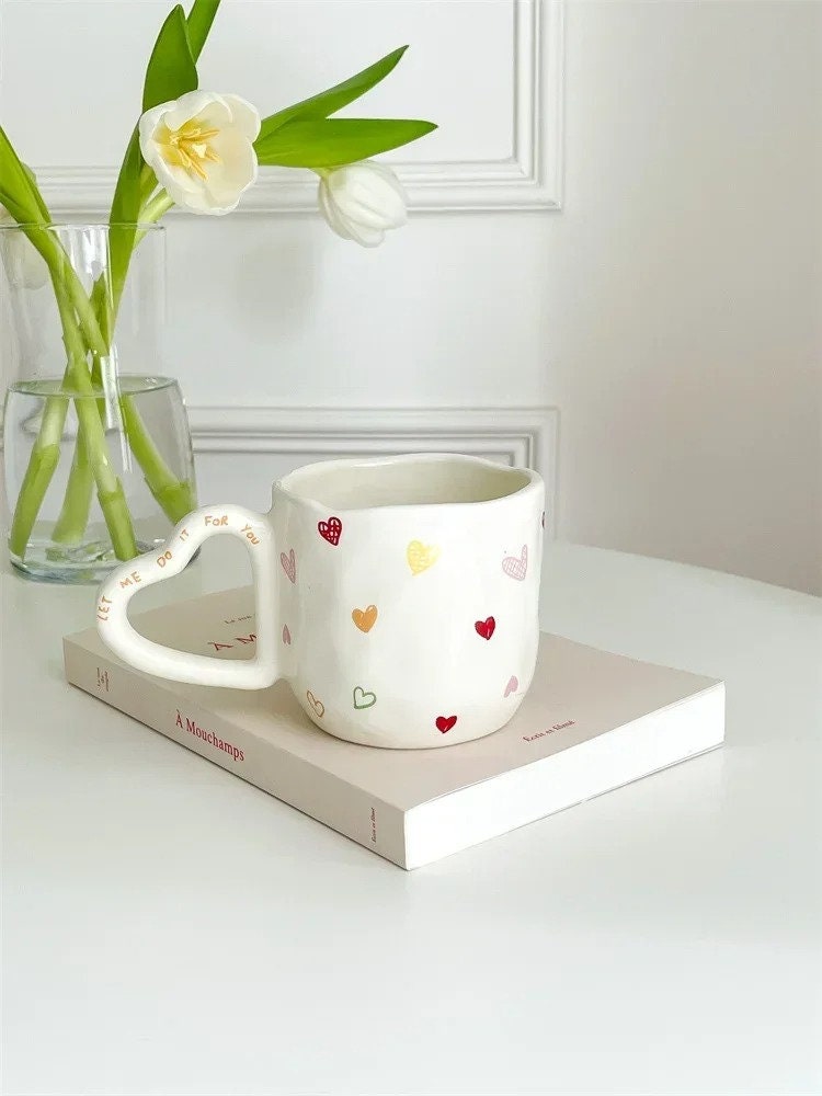 Handmade Ceramic Mug Painted Ceramic Mug Ceramic Flower Mug Etsy UK