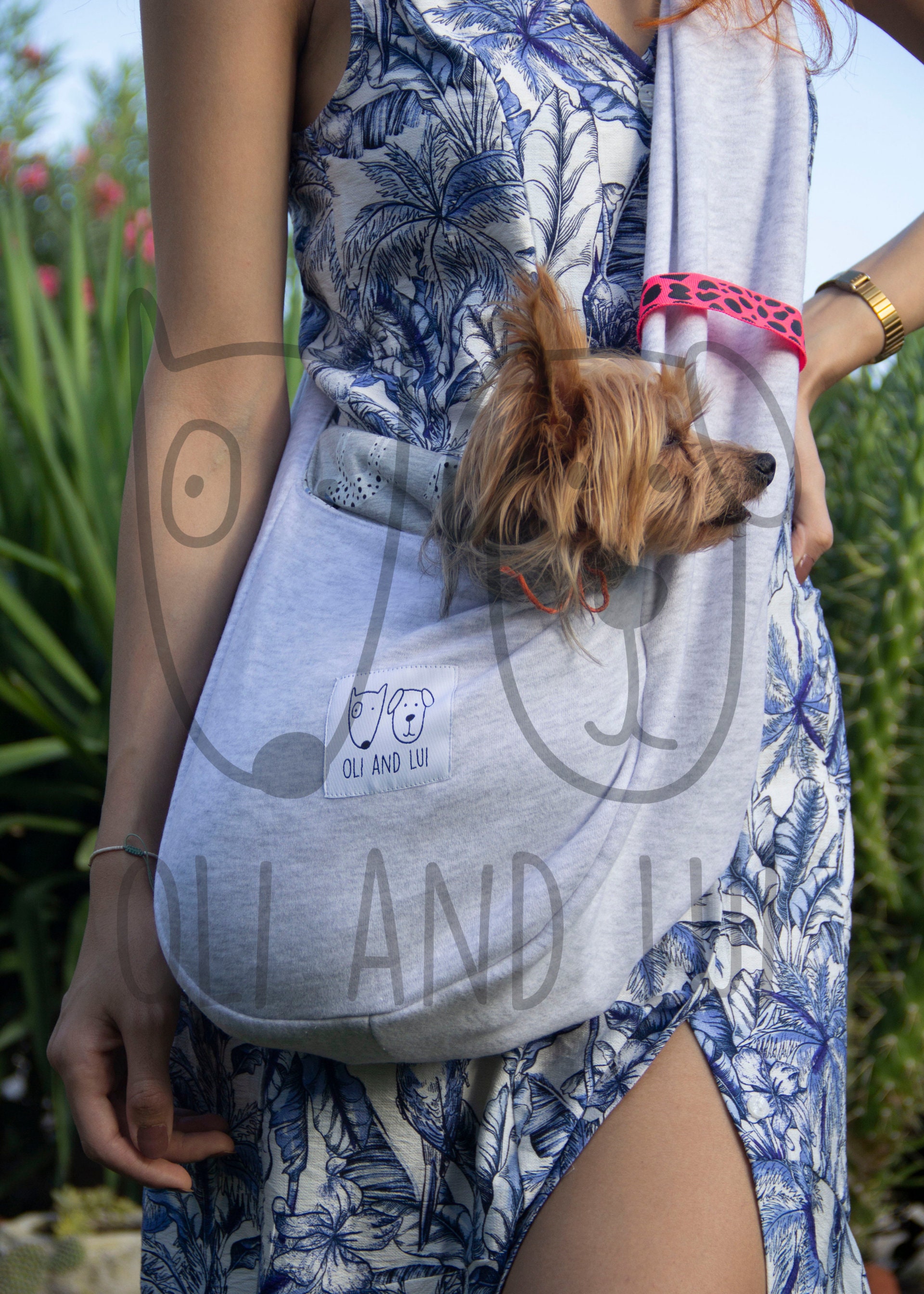 Dog Carrier Bag, Dog Sling Carrier for Small Dogs, Puppy Sling Carrier