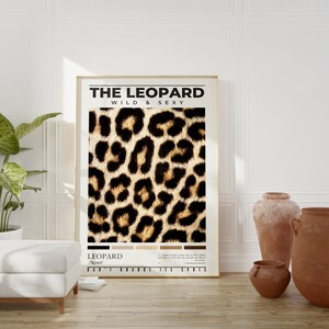 Leopard Print Poster: Trendy Bedroom Wall Art (Digital Download) image 3