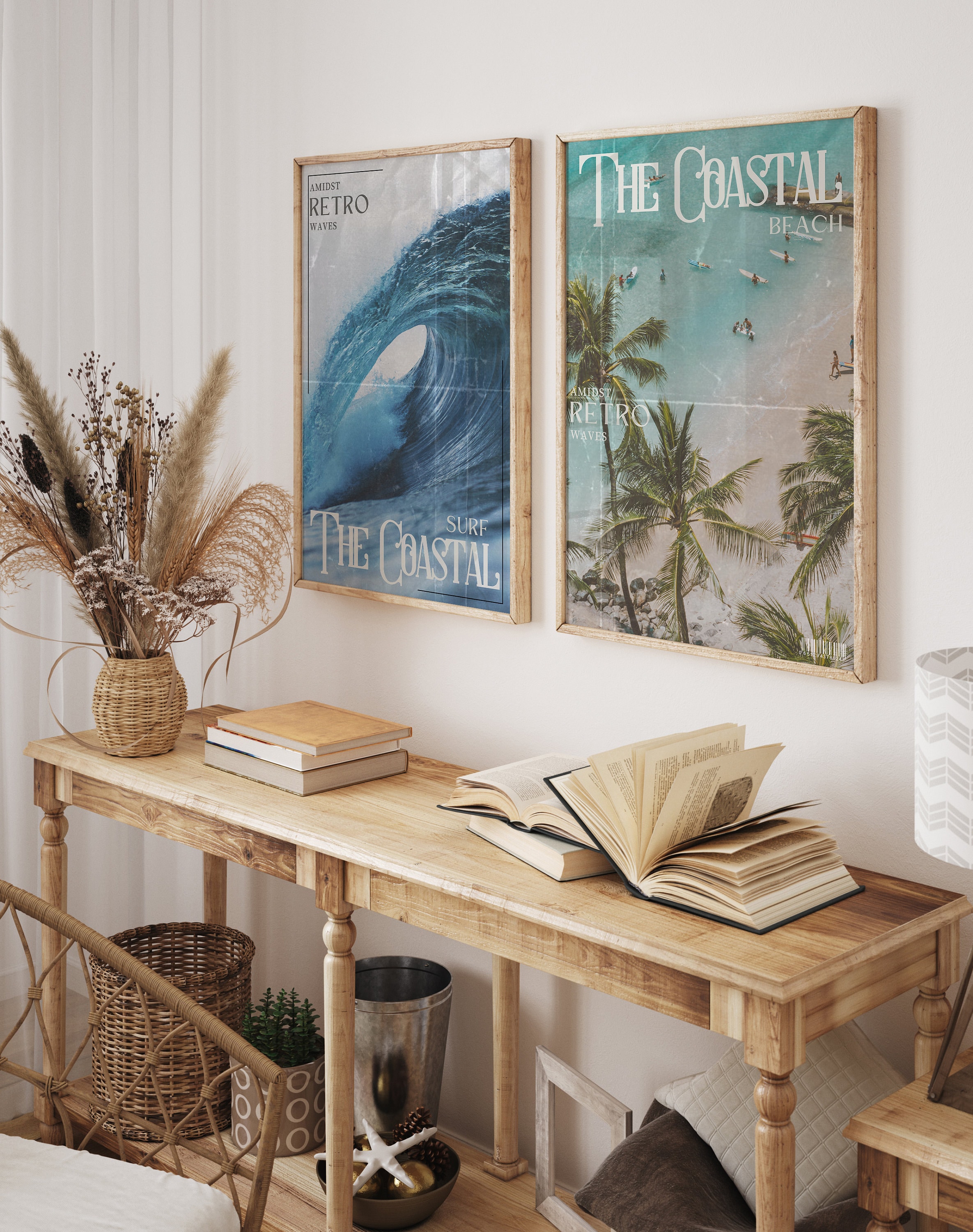 Coastal Cowgirl Wall Art: Retro Beach Surf Prints (digital Download) - Etsy
