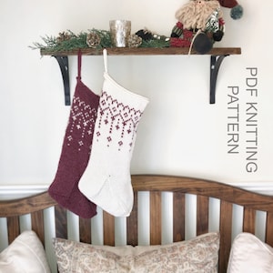 Kimpton Christmas Stocking Knitting Pattern PDF