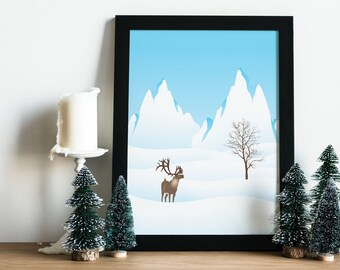 Yule - Digital Illustration - Pagan Art (Christmas) - Pagan Artwork (Christmas)