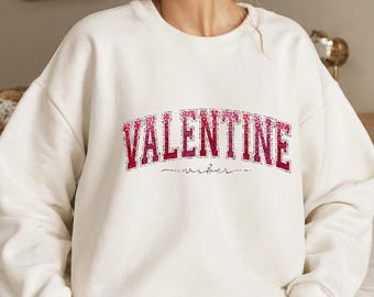 Faux Glitter Valentine PNG: Varsity Mama Sublimation (Digital Print)