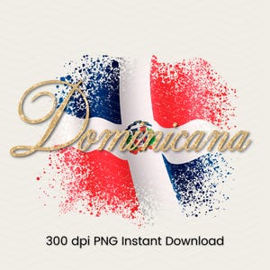 Faux Rhinestone Dominicana PNG, Latina PNG, Dominicana Sublimation, Dominican digital print