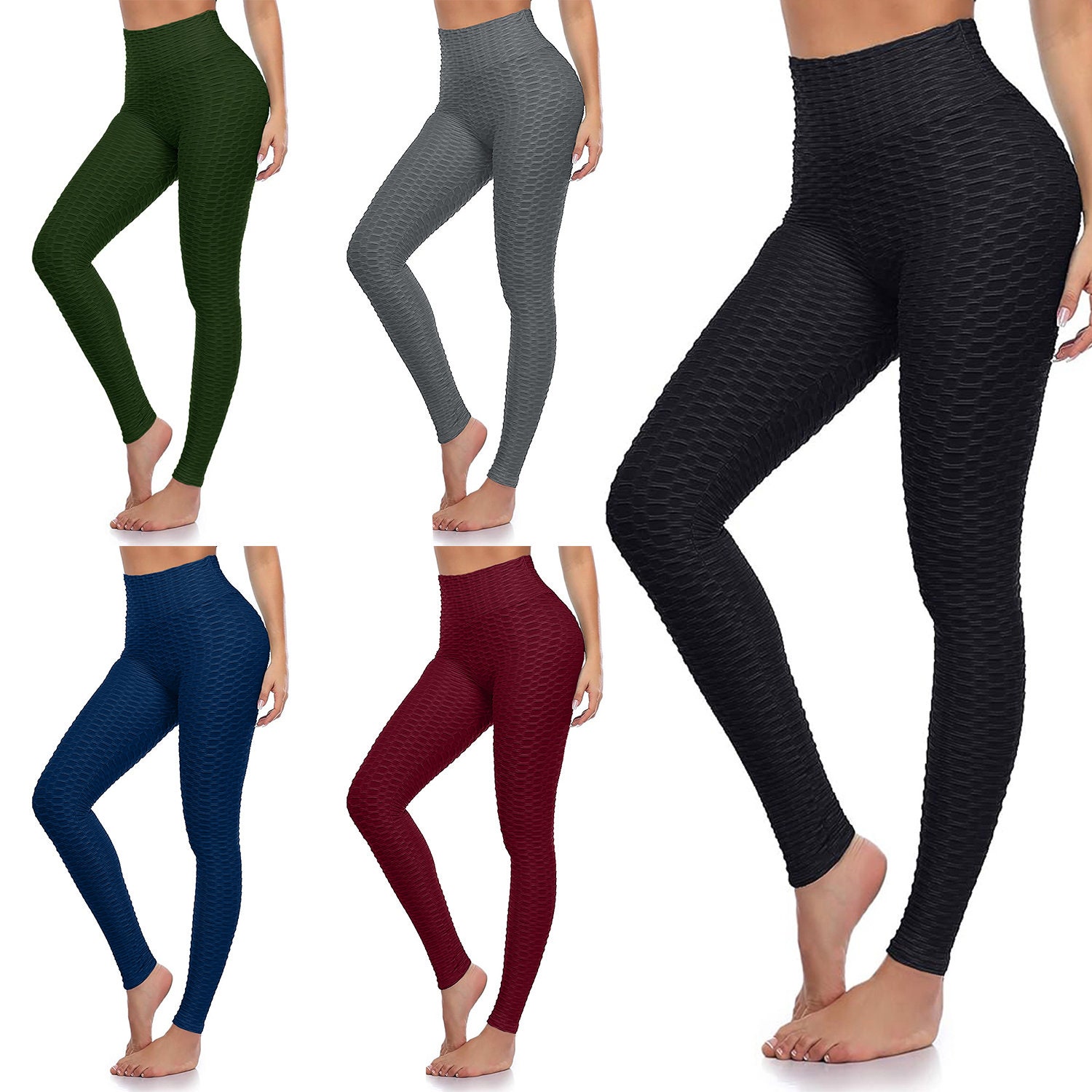 Womens Butt Lift Leggings Gym Workout Yoga Pants Ruched Booty High Waist  Seamless Workout Running Leggings Ladies Elastic Compression Tights Sale  Clearance UK Black : : Fashion
