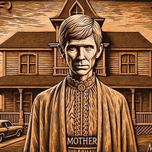 Norman Laser Engrave Image | Laser Burn PNG File | 3D Laser Ready File | High Resolution Photo | 3D Illusion Graphics