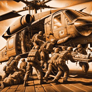 Helicopter Crew Laser Engrave Image | Laser Burn PNG File | 3D Laser Ready File | High Resolution Photo | 3D Illusion Graphics