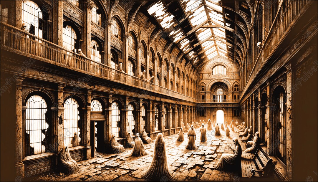 Abandoned Asylum Laser Engrave Image | Laser Burn PNG File | 3D Laser ...