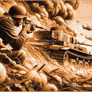 Soldier Smoke Debris Laser Engrave Image | Laser Burn PNG File | 3D Laser Ready File | High Resolution Photo | 3D Illusion Graphics