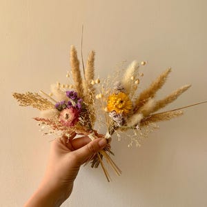 Easter Spring Home Decor Mini Dried Flower Bouquet Wildflower Posy Table Centrepiece Letterbox Blooms Arrangement Wedding Decor Party Favor