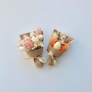 Magnet Mini Trockenblumenstrauß Geburtstag Danke Valentinstag Geschenk für Mama Hochzeit Gunsten Brautjungfer Vorschlag Wildblumen Posy Magnet
